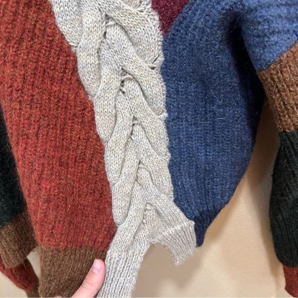 Isabel Marant Etoile Fall Colorblock Alpaca Wool Sweater Medium - Picture 11 of 16